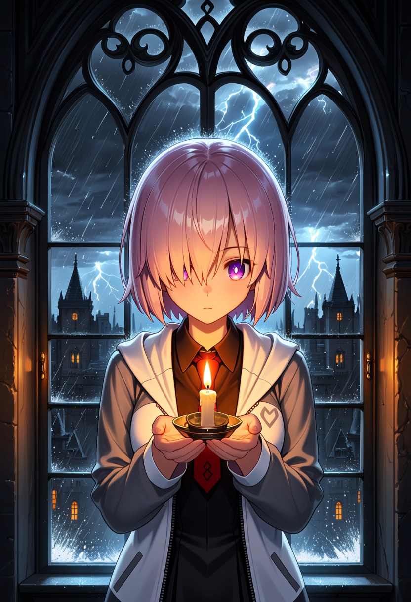嵐の夜の灯火 | の人気AIイラスト・グラビア