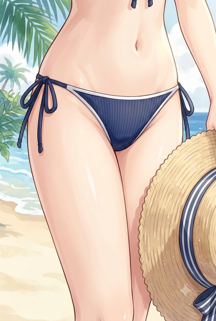 スク水ビキニのお股
