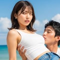 人目も憚らずいちゃつく 2枚目