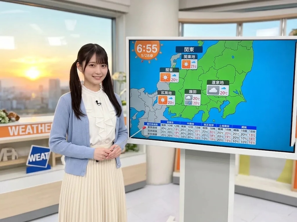 白峰 みう　新人お天気キャスターちゃんです！🌟