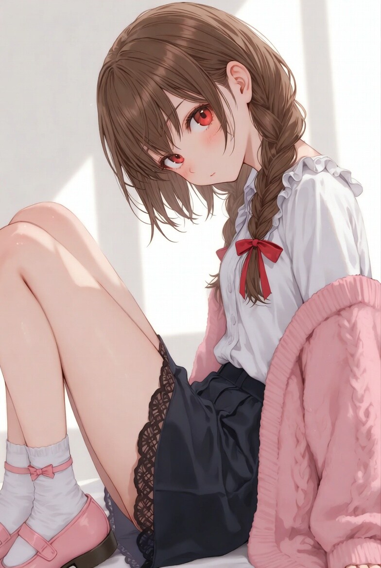 カーディガンの少女