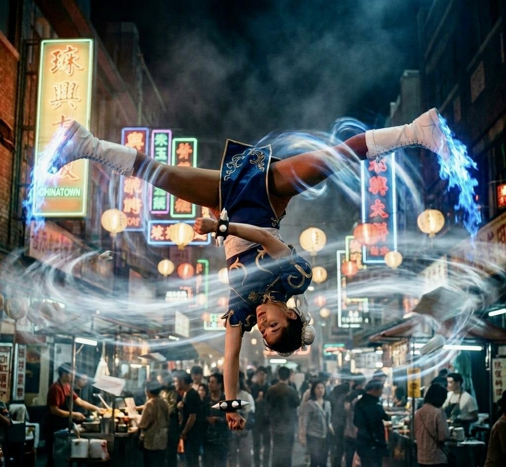 春麗 スピニングバードキック