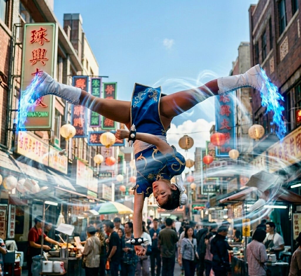 春麗 スピニングバードキック