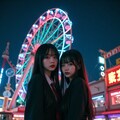 夜の遊園地2 4枚目