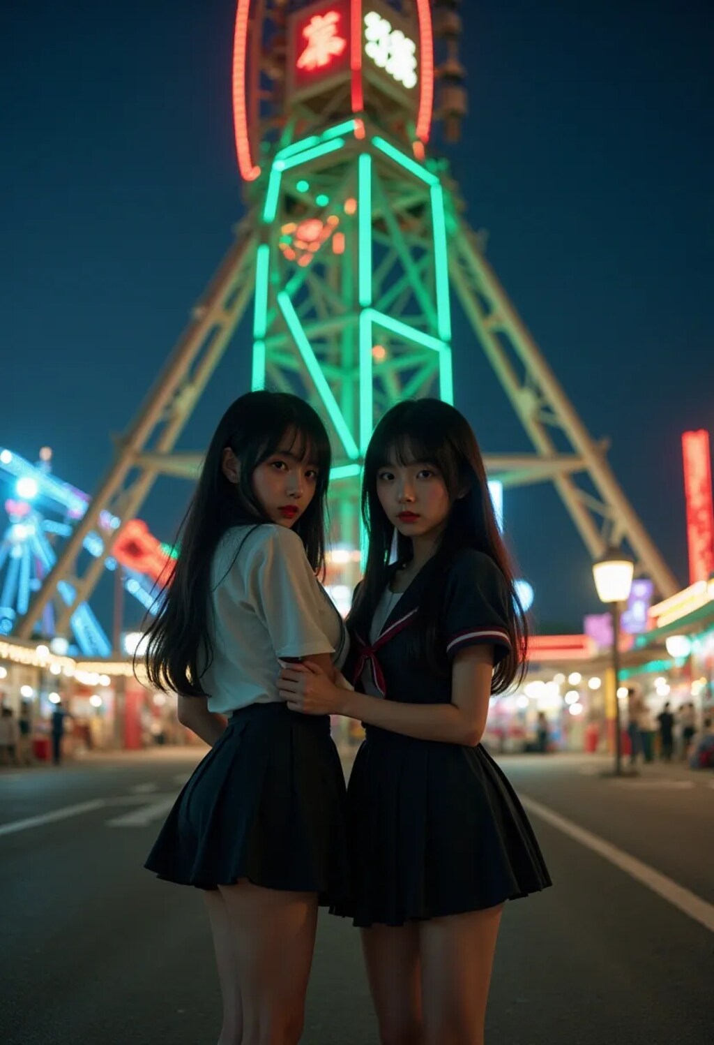 夜の遊園地2