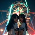 夜の遊園地2 5枚目