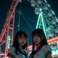 夜の遊園地2 6枚目