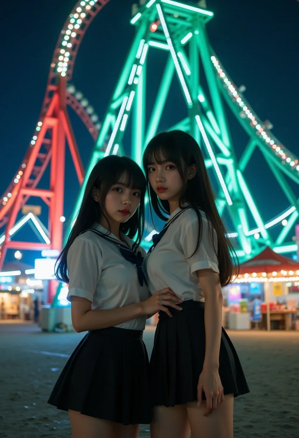 夜の遊園地2