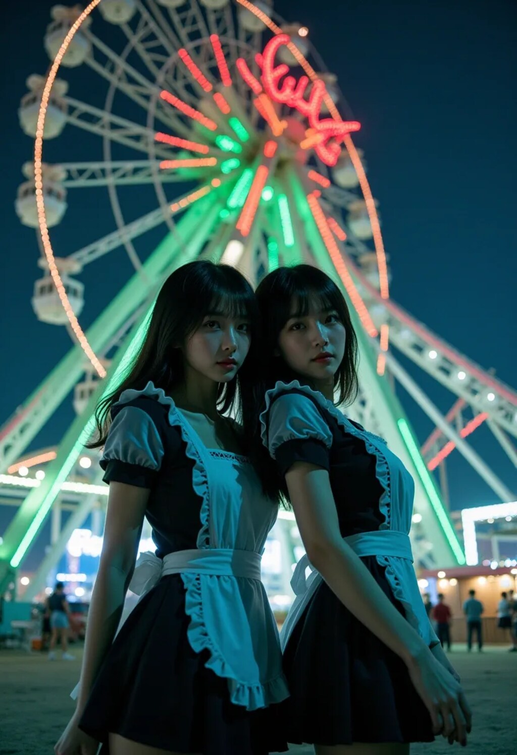 夜の遊園地2