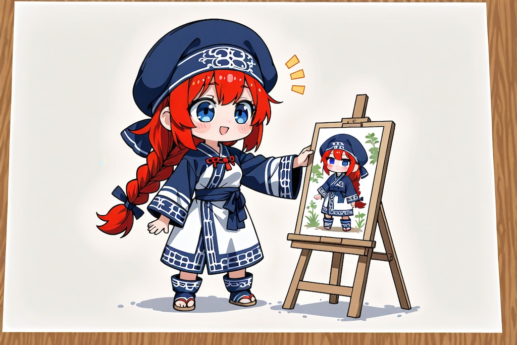 自画像を描いたよ！