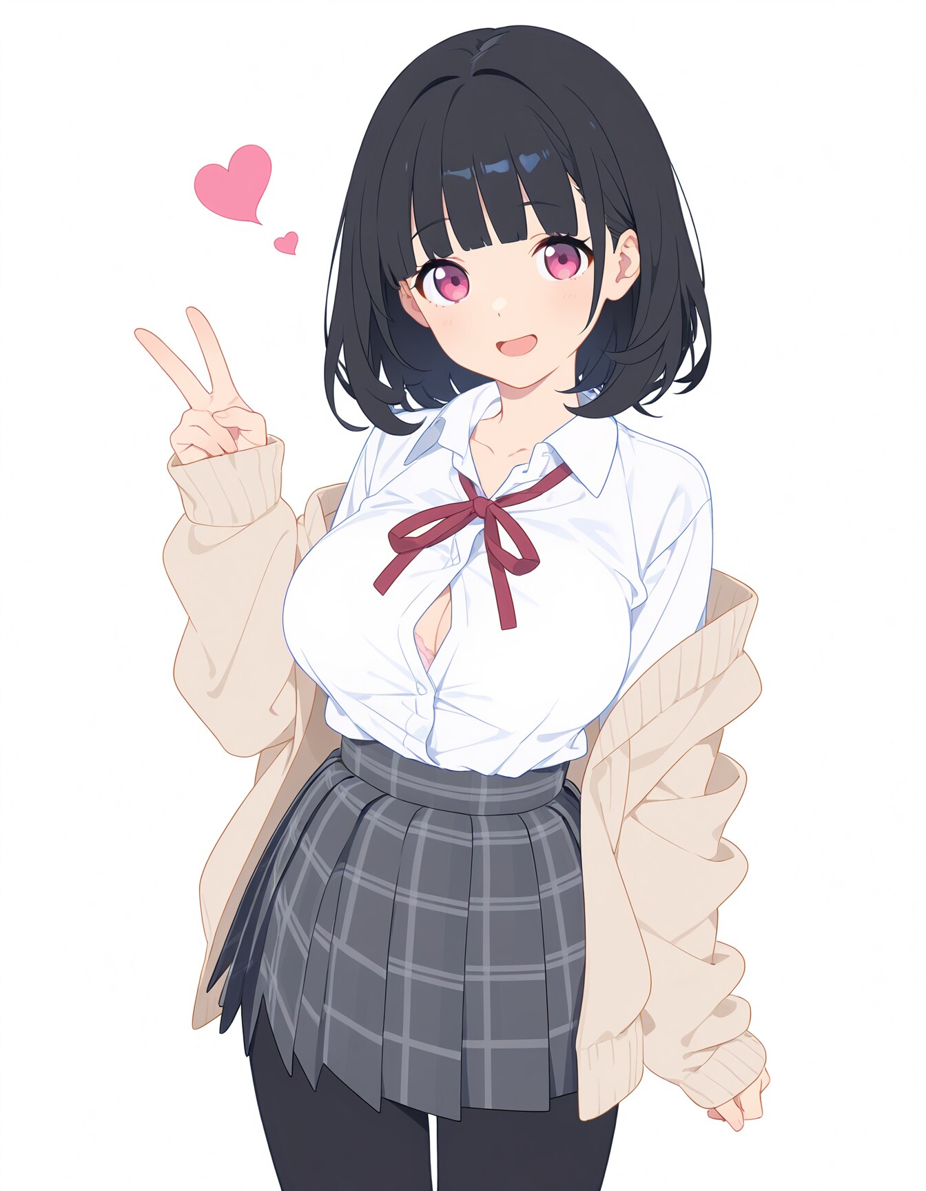 OPAL風黒髪ボブちゃん | の人気AIイラスト・グラビア