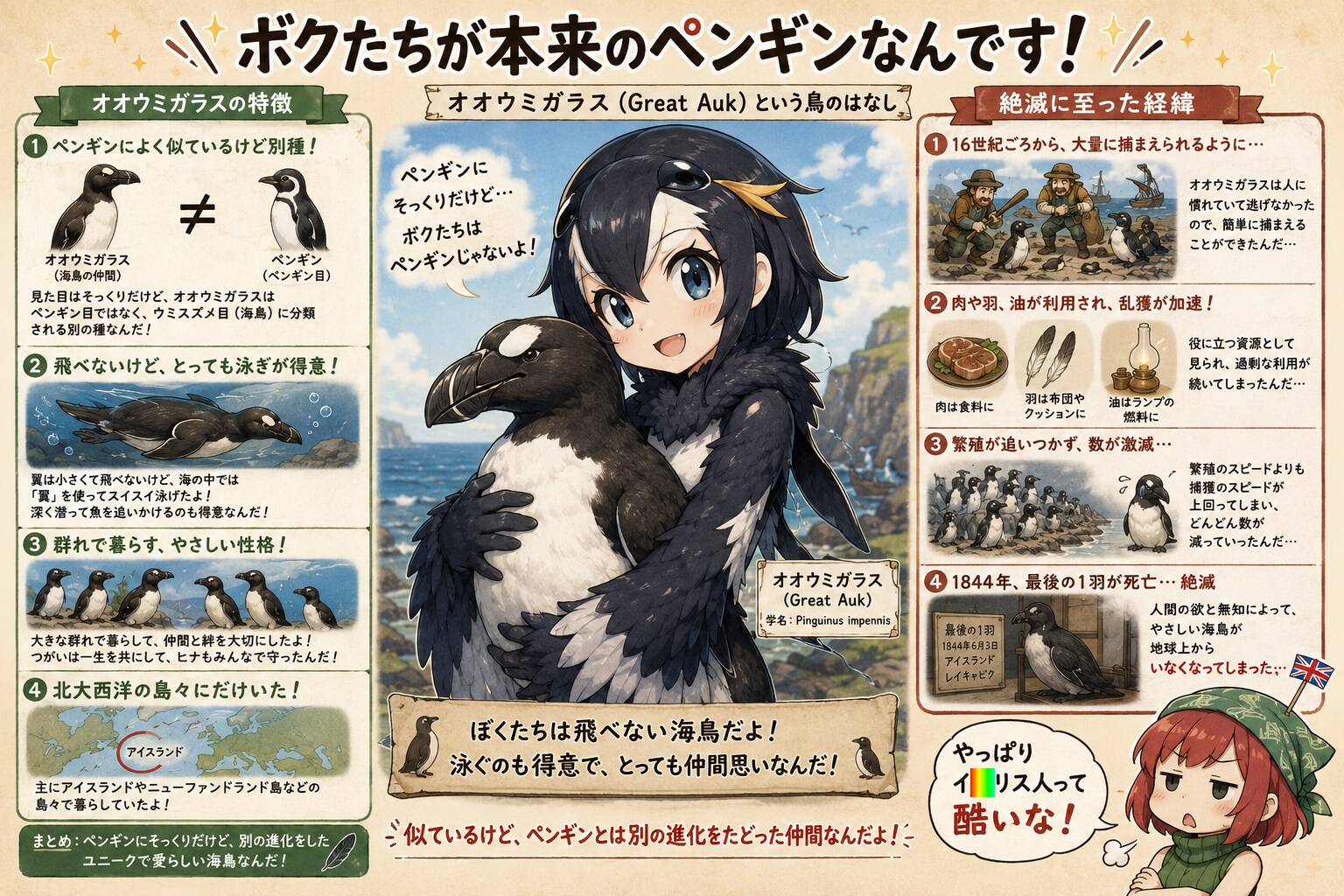 オオウミガラス🐧