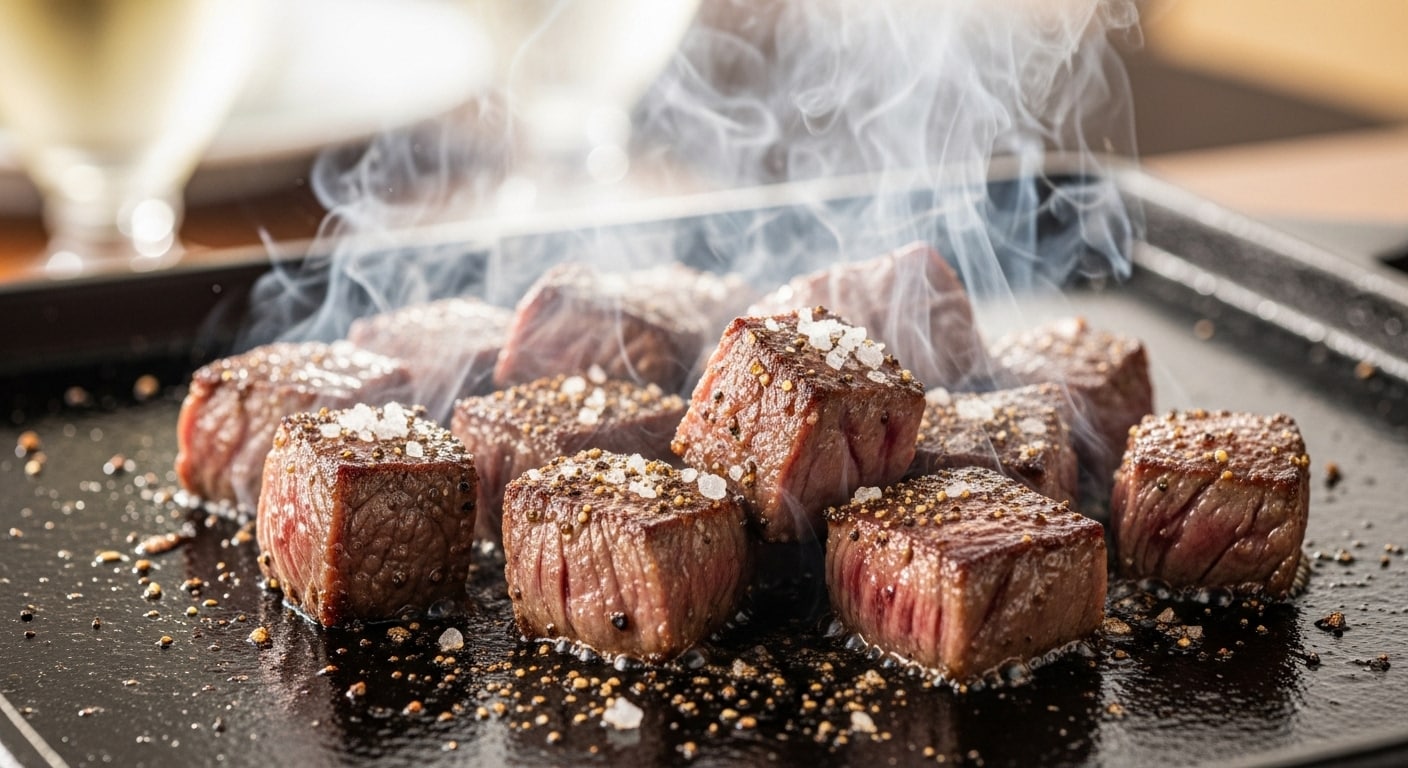 神戸牛のサイコロステーキ | の人気AIイラスト・グラビア