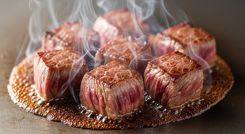 神戸牛のサイコロステーキ