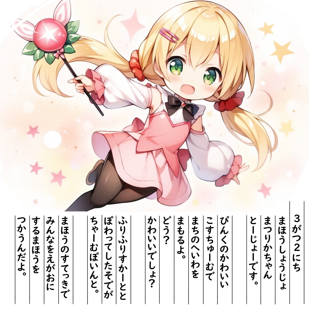 【絵日記】まほうしょうじょです | の人気AIイラスト・グラビア