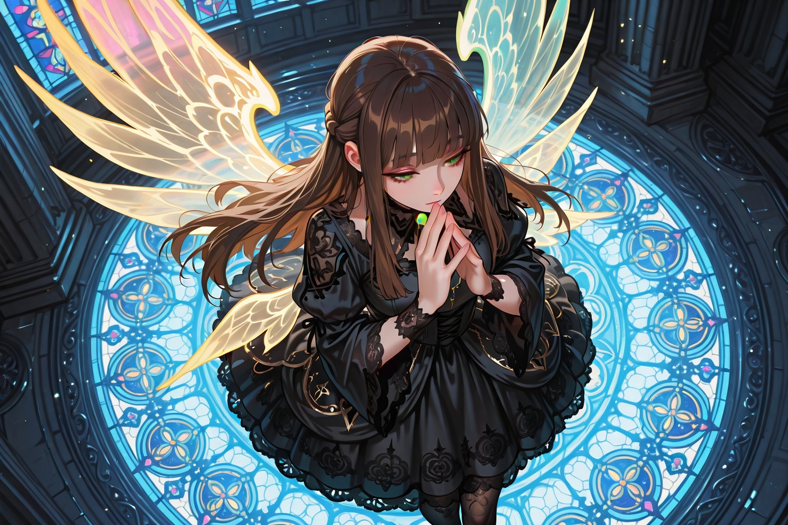 ゴシックドレスと光彩