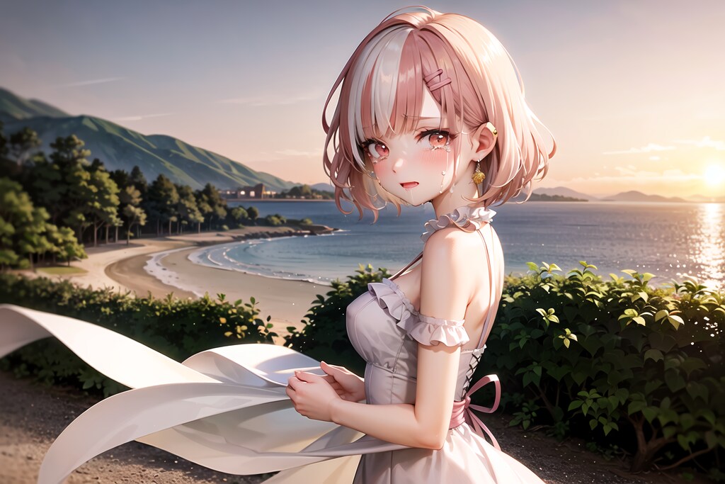 サンセット＆白ワンピ