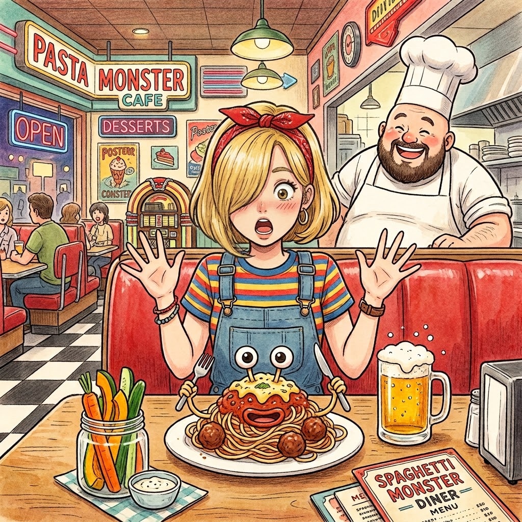 スパゲッティモンスターを食す