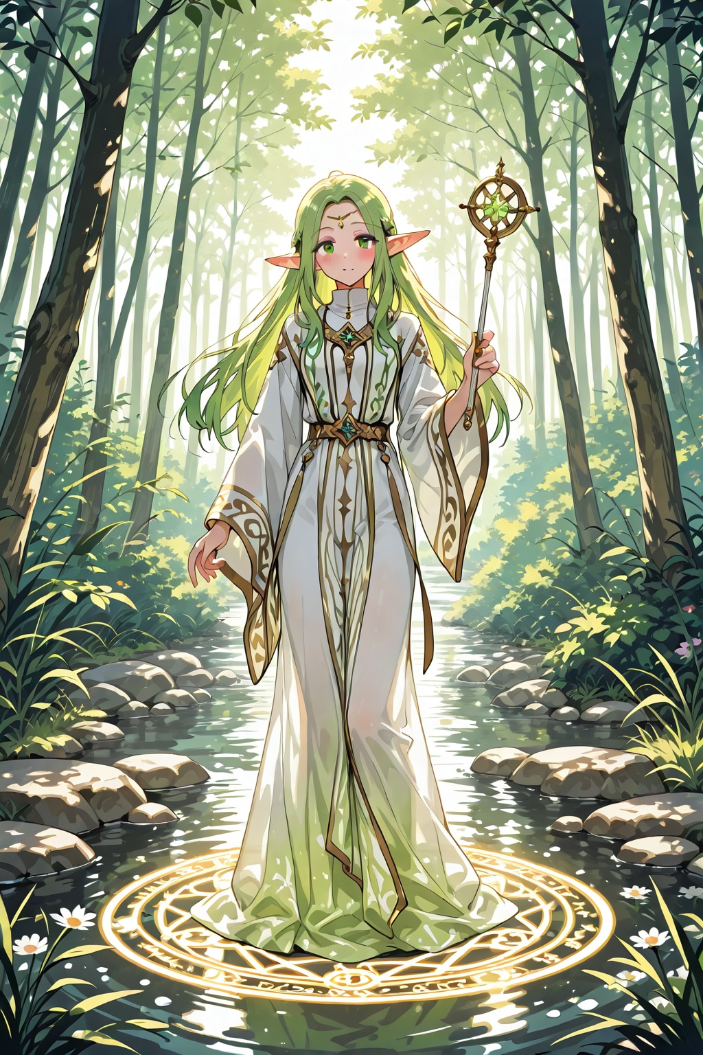 森の中のエルフ