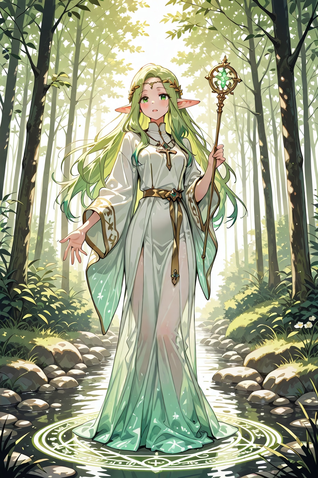 森の中のエルフ