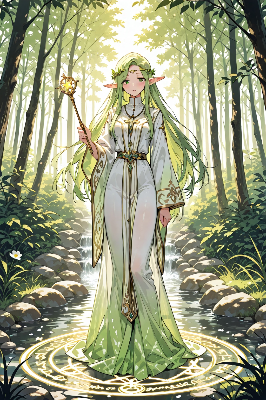 森の中のエルフ
