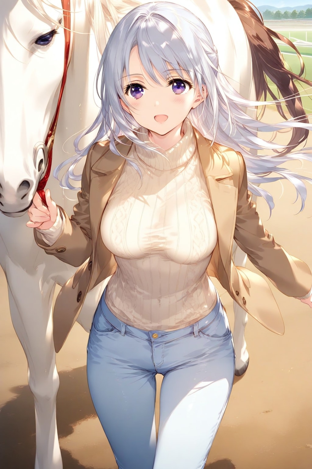 午年なので乗馬