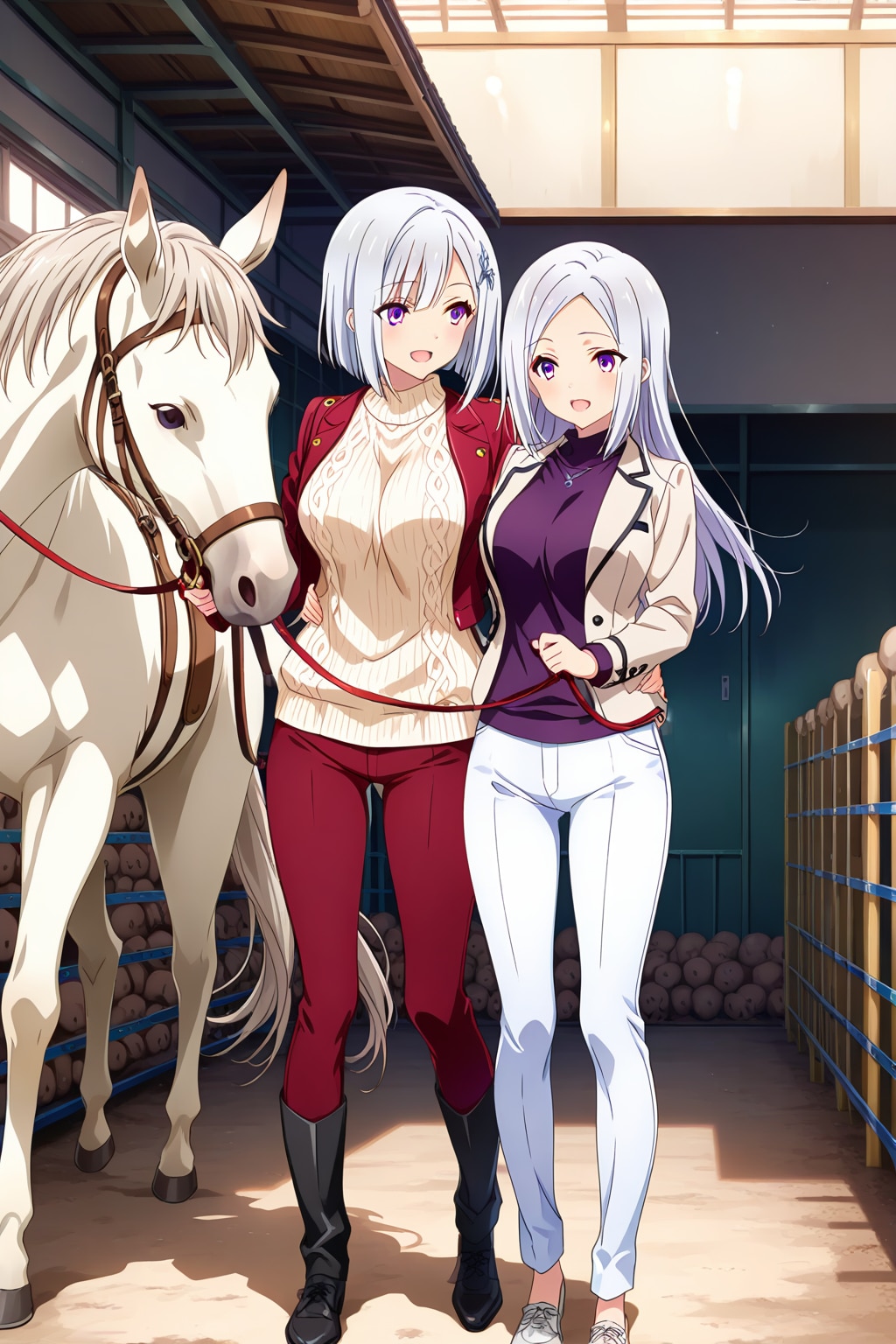 午年なので乗馬