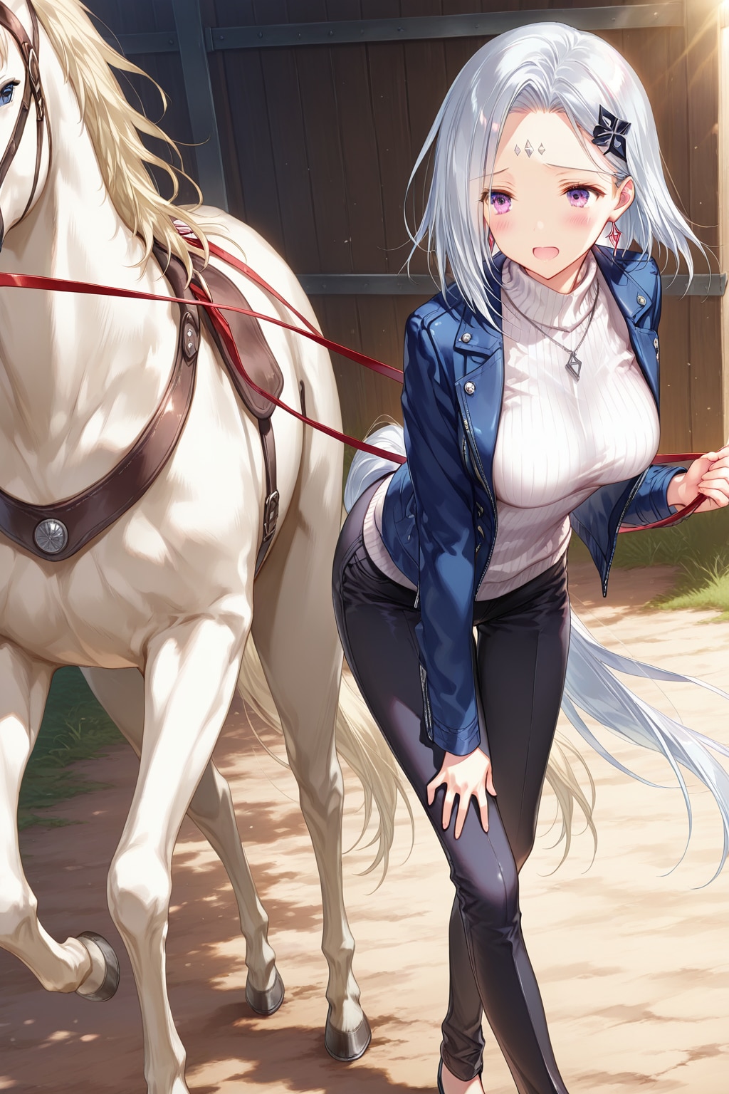 午年なので乗馬