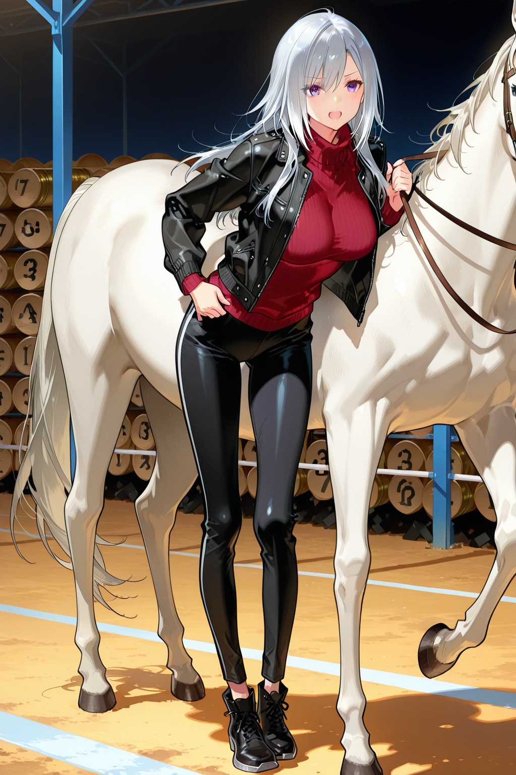 午年なので乗馬