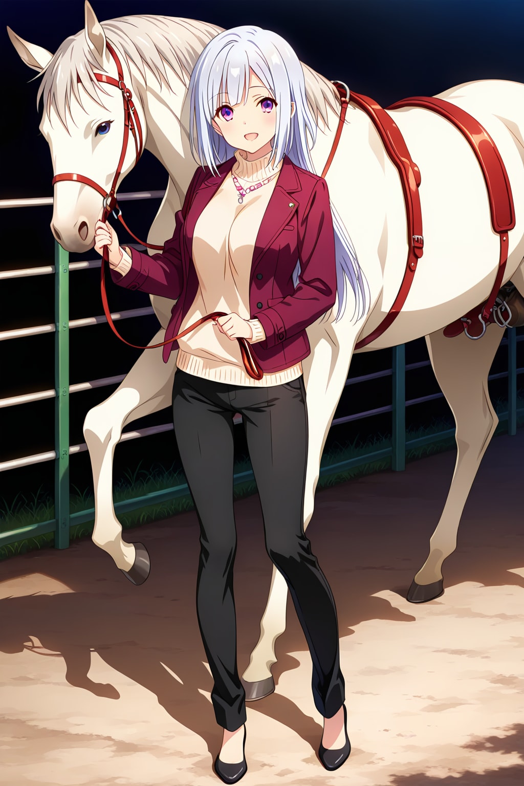 午年なので乗馬