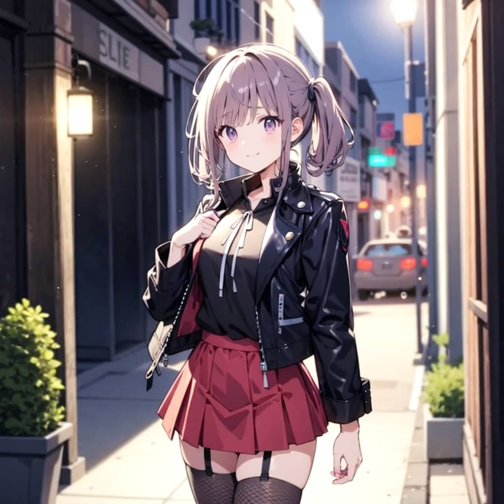 ロックな雰囲気のヤンギャル？ | の人気AIイラスト・グラビア