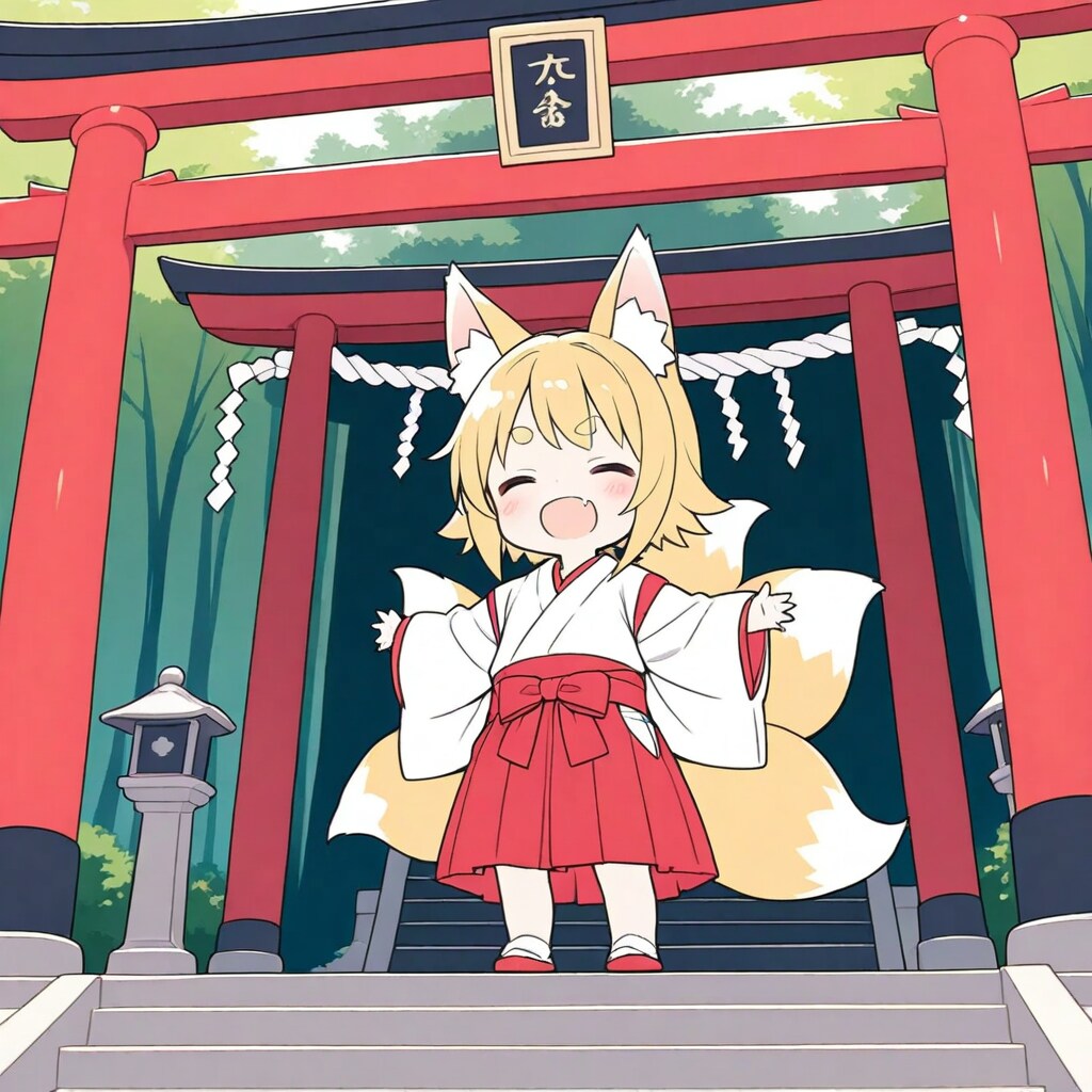 鳥居とお狐さま