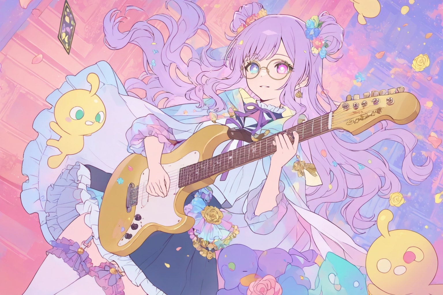 LILACちゃん風ギター少女
