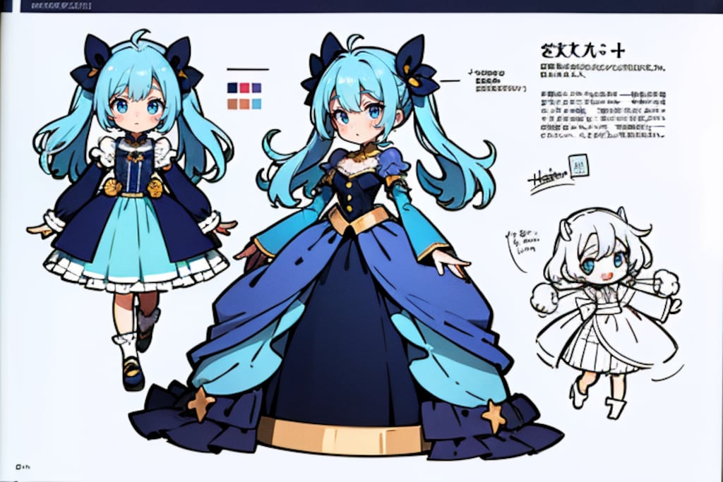 女の子の設定資料