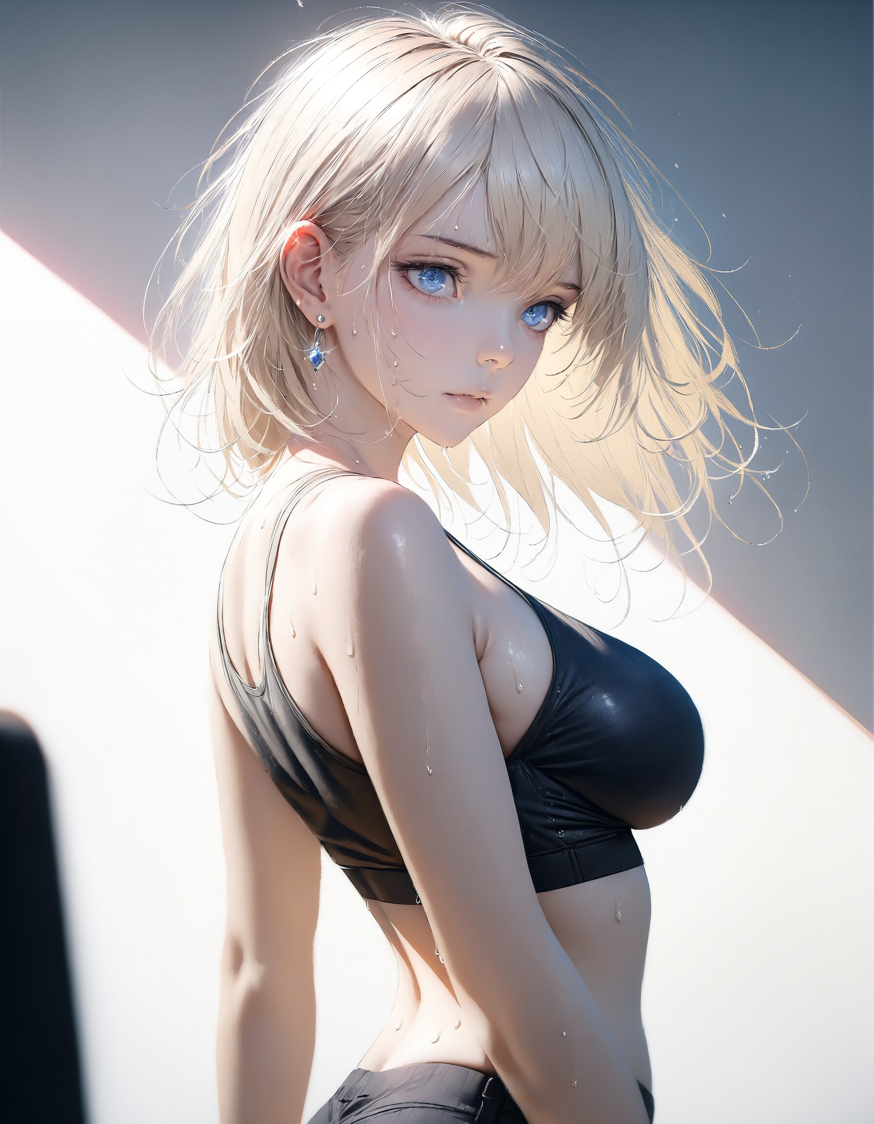 筋トレ中金髪姉さんXL
