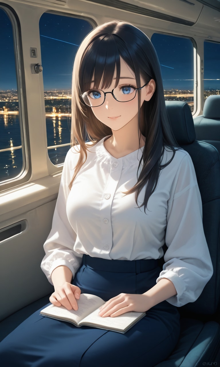 夜のフライト | の人気AIイラスト・グラビア