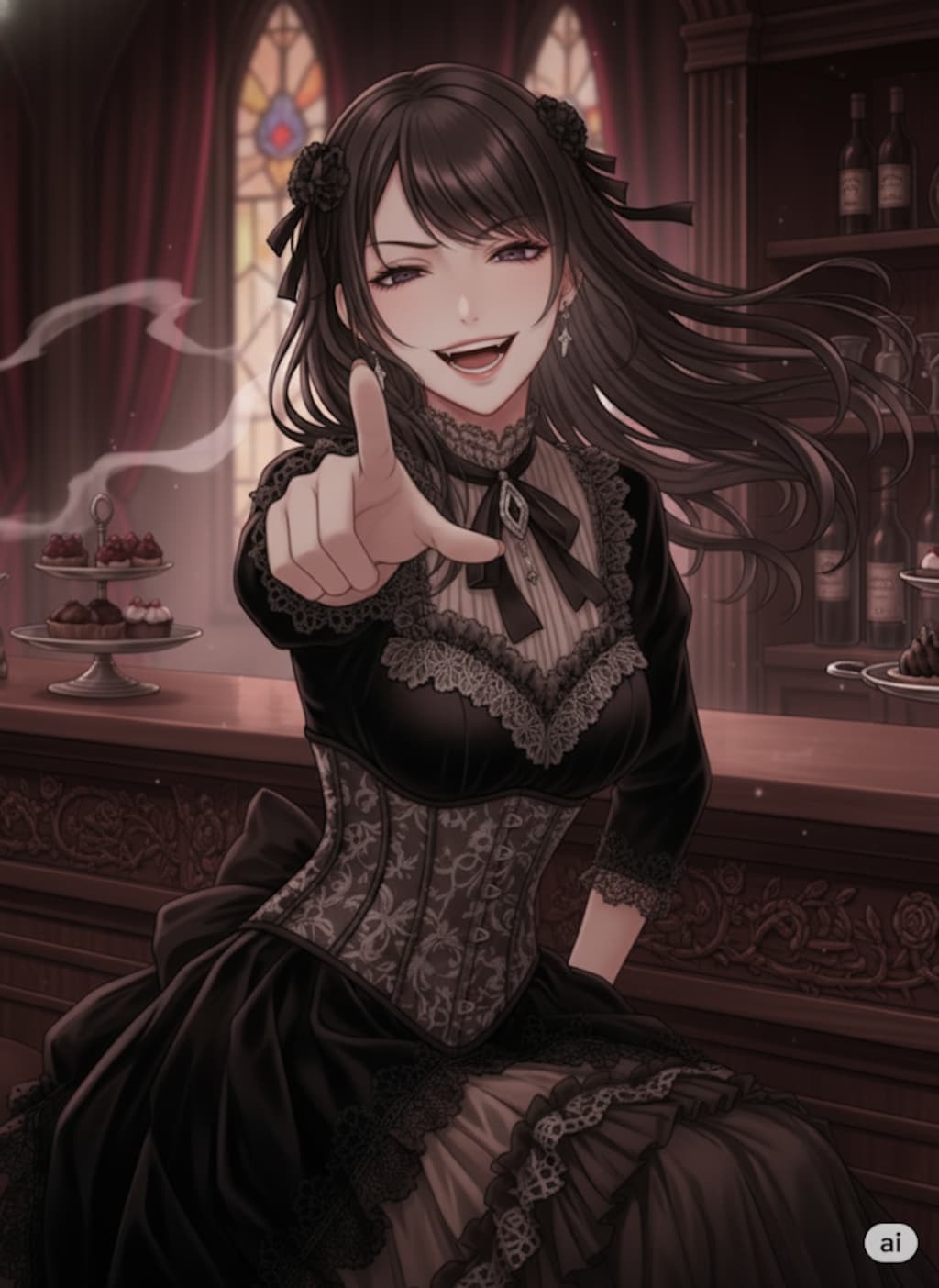 【侯爵夫人】指差す嘲り