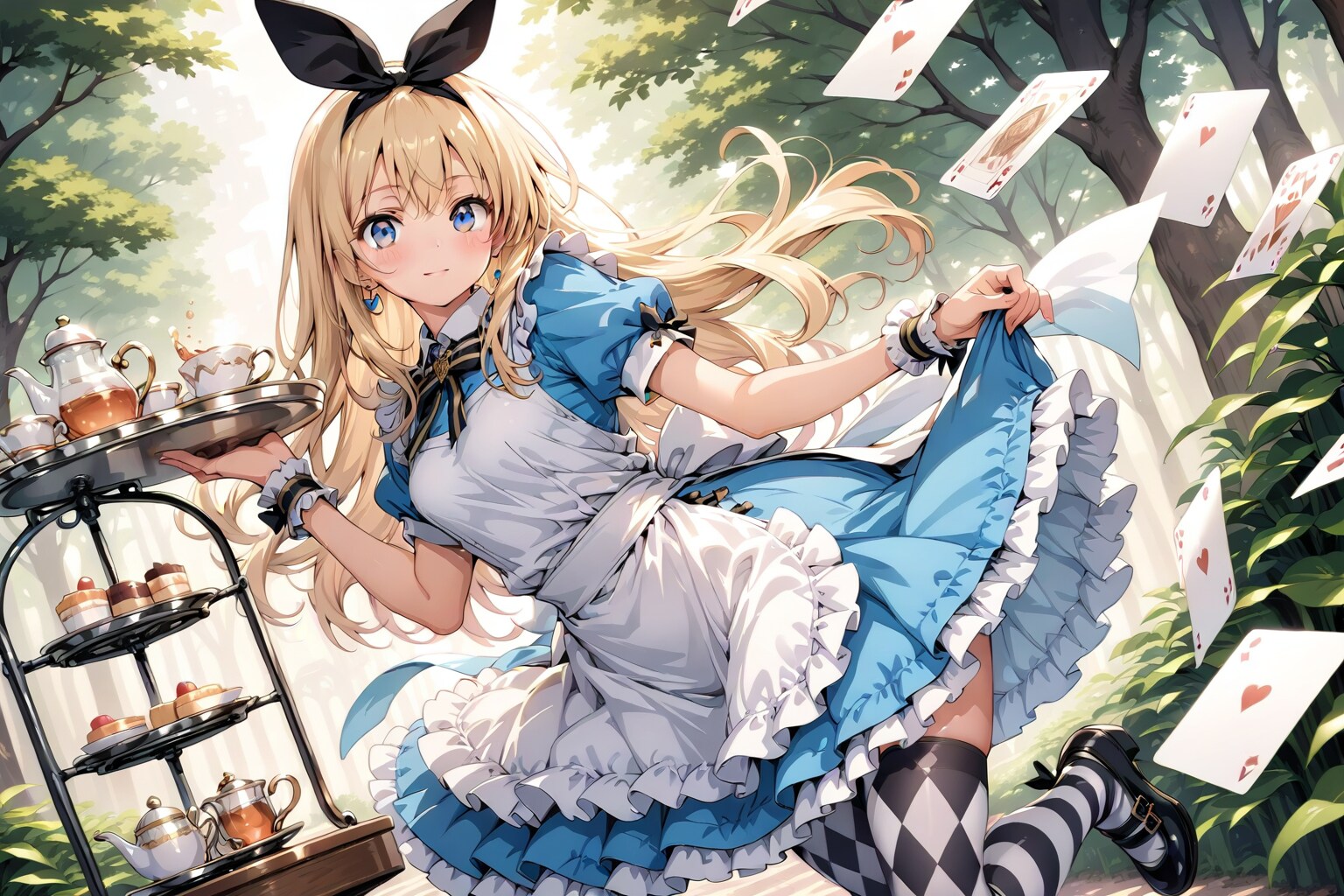 【企画：LARIMAR】アリスのティーパーティー34 | の人気AIイラスト・グラビア