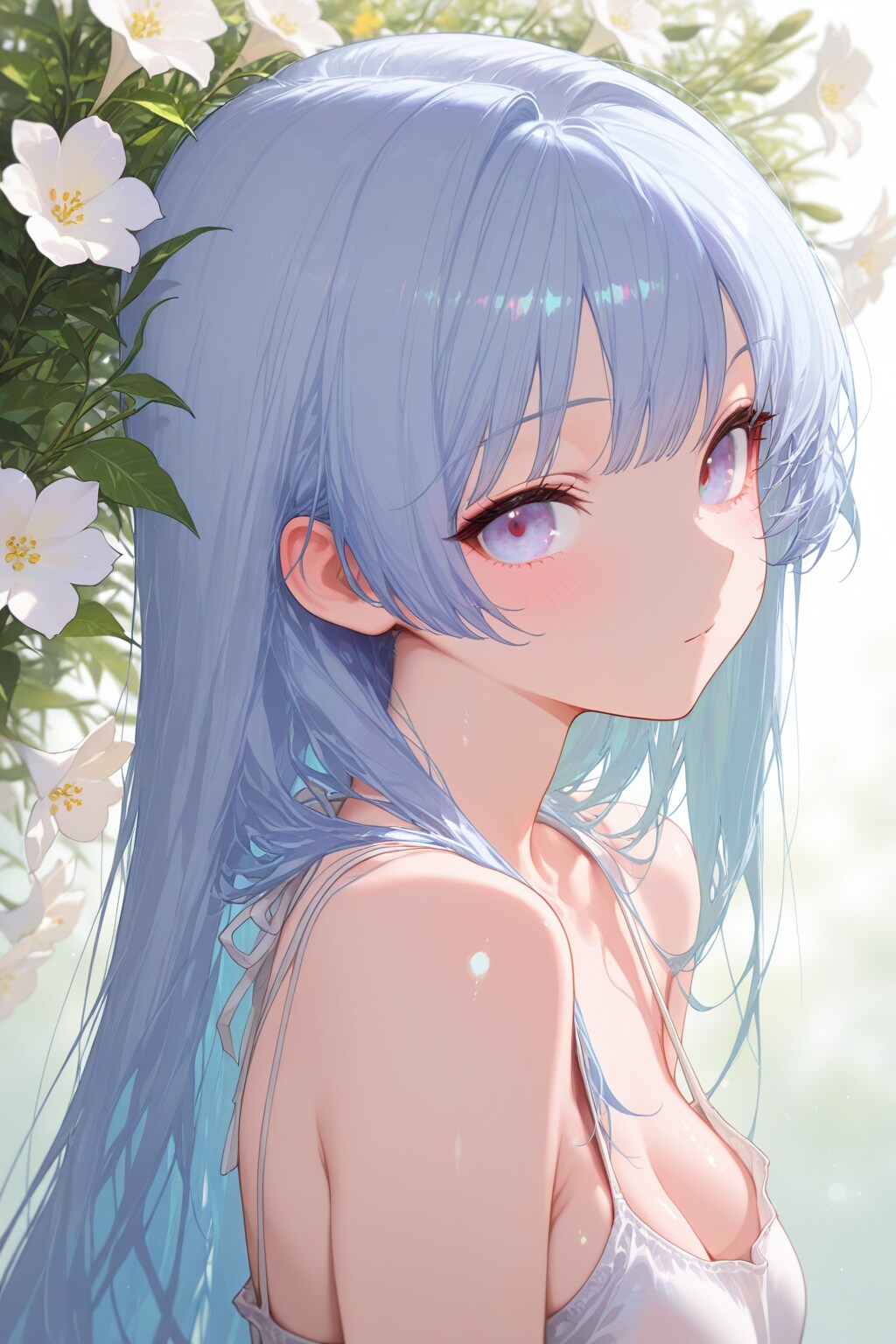 花と少女 | の人気AIイラスト・グラビア