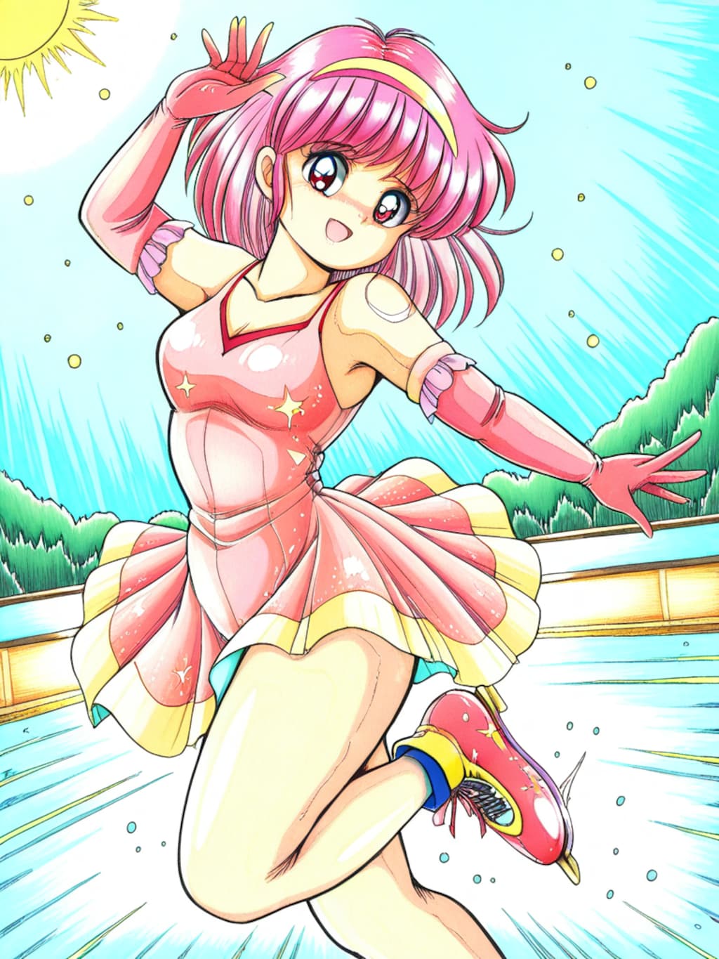 フィギュアスケートに興じるあゆみちゃん