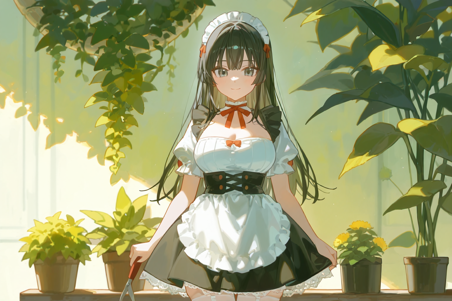 庭しごメイド | の人気AIイラスト・グラビア