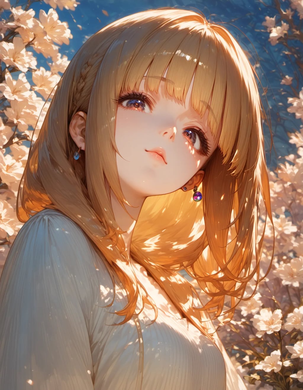 Bloom Beneath the Cherry Light