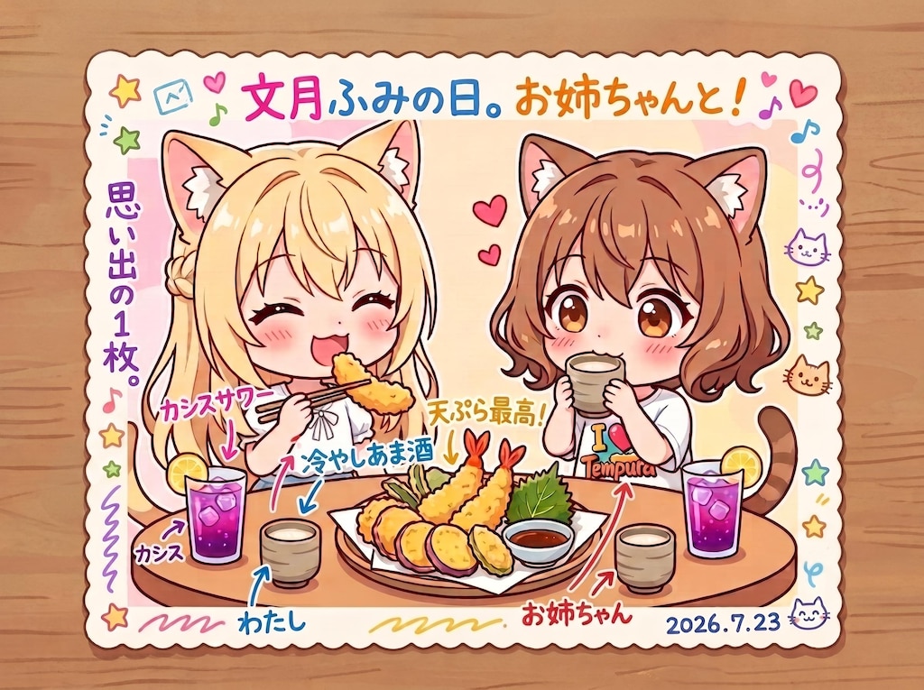 文月ふみの日！