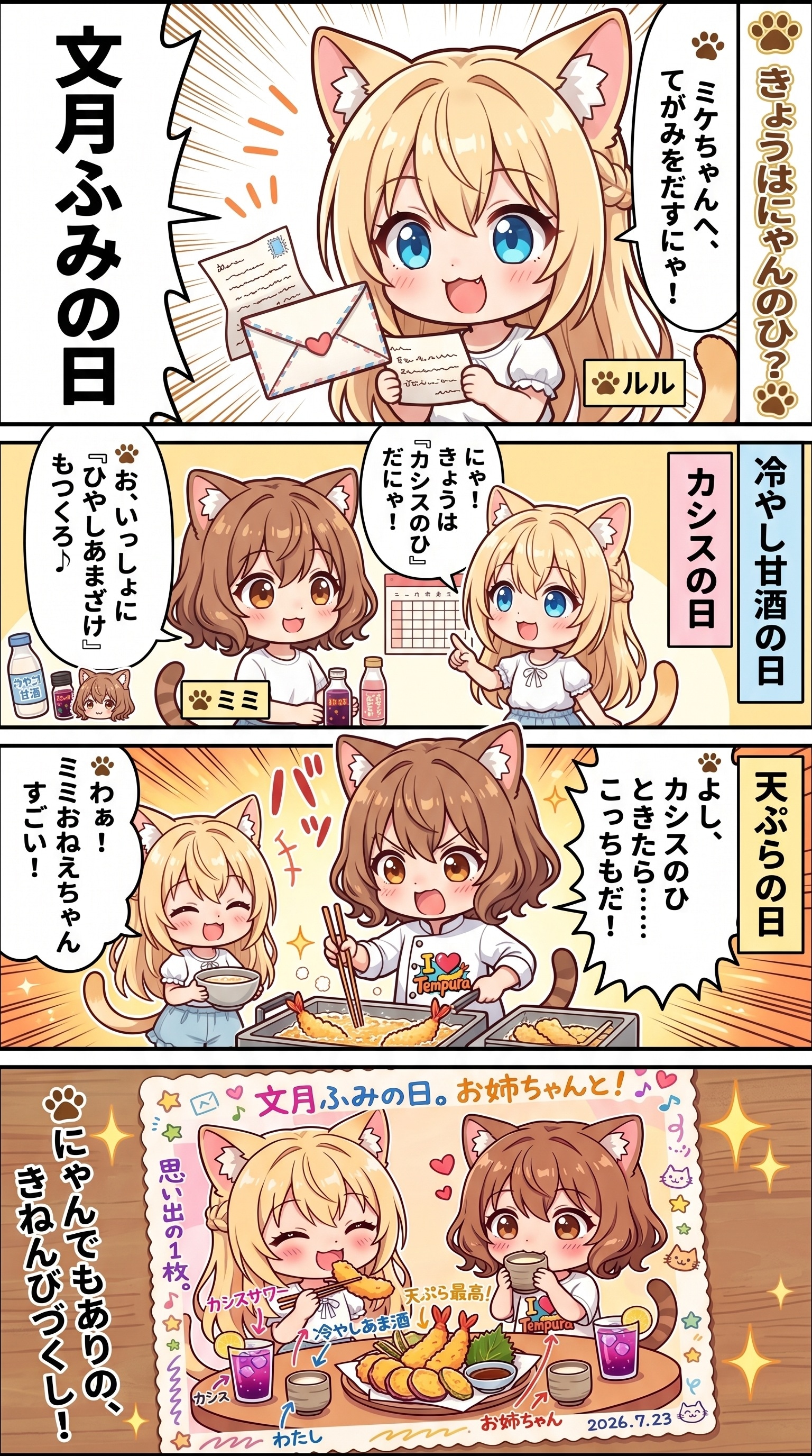 文月ふみの日！