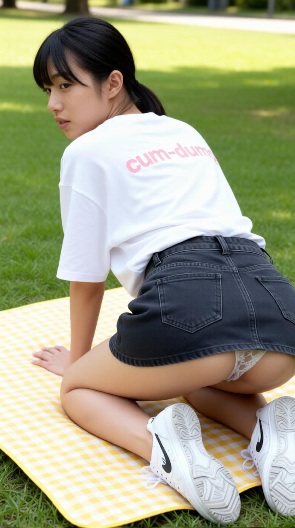 職場の先輩で新妻の舞さんと隣県の運動公園デート✨