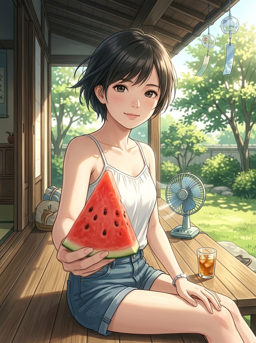 スイカどうぞ