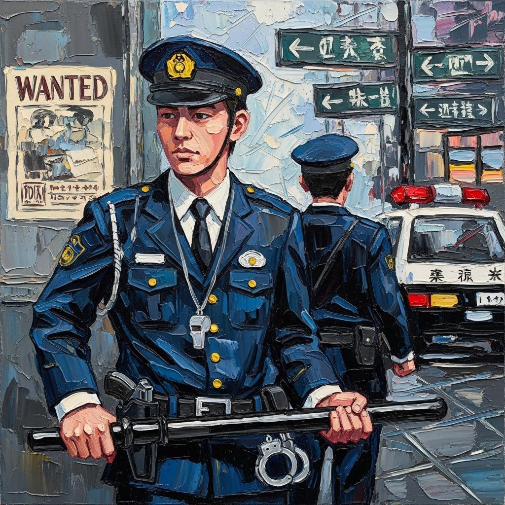 警察イメージポスター(imageFX)