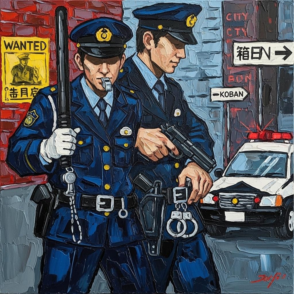警察イメージポスター(imageFX)