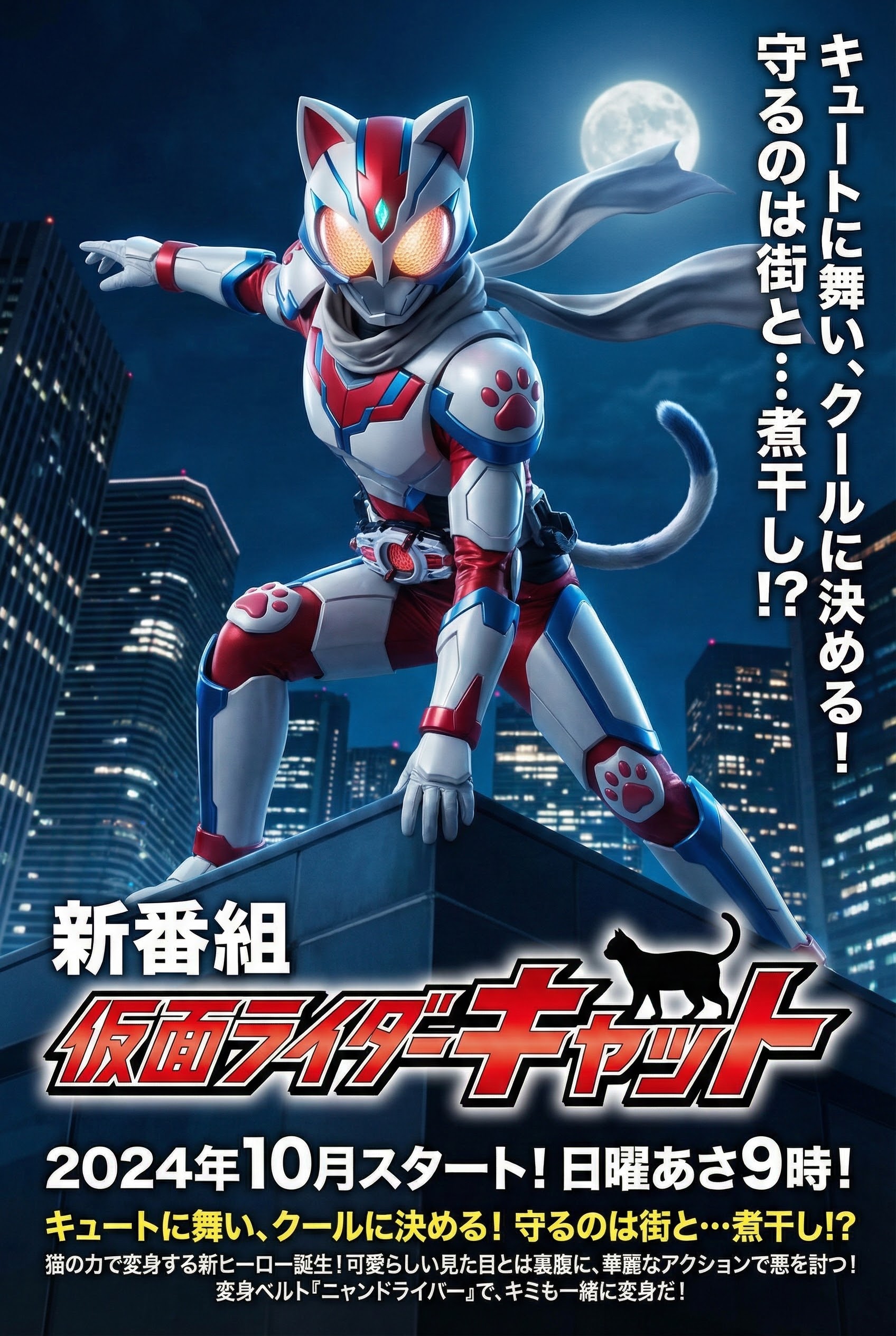 猫仮面ライダー　広告