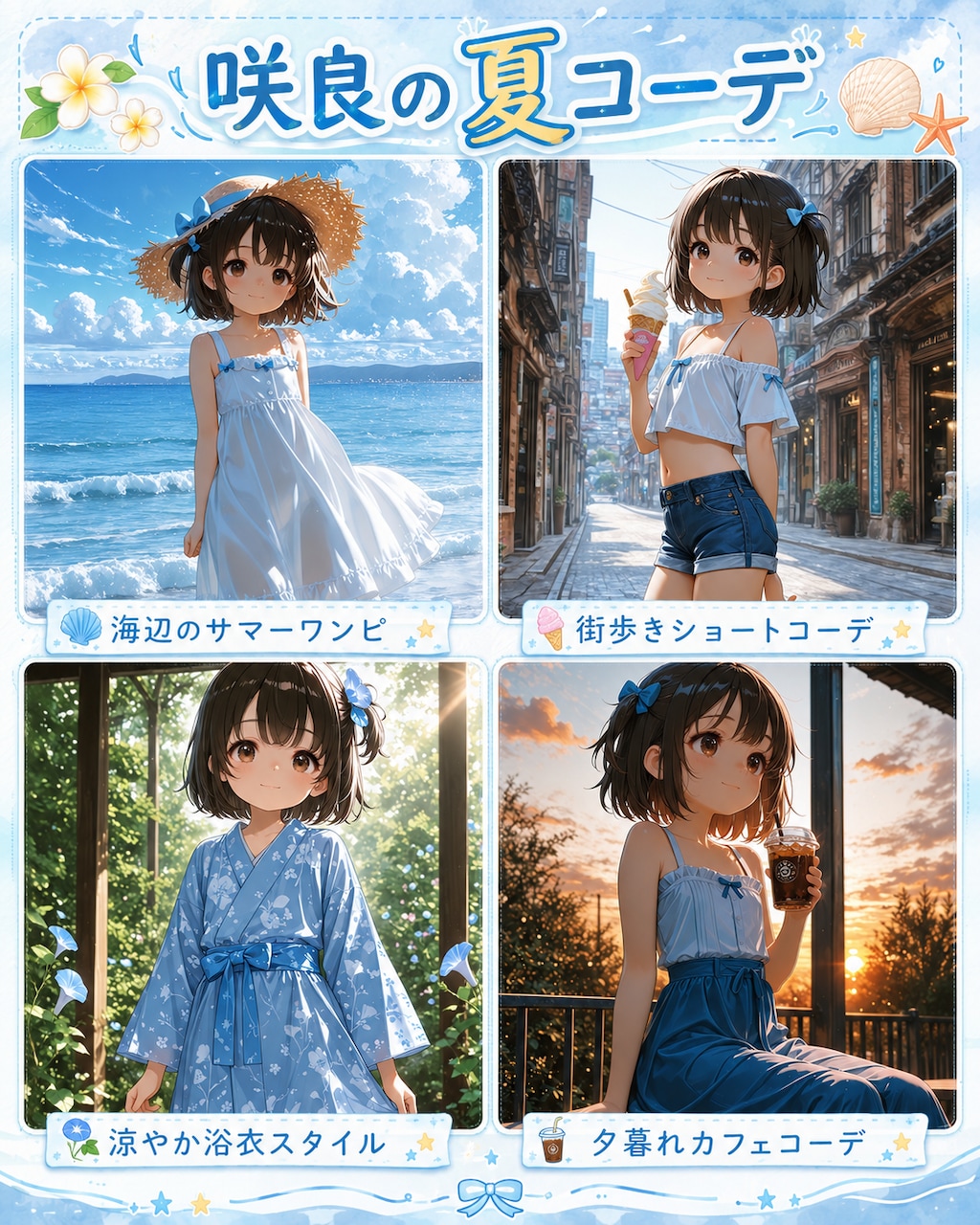 咲良の理想の夏コーデ